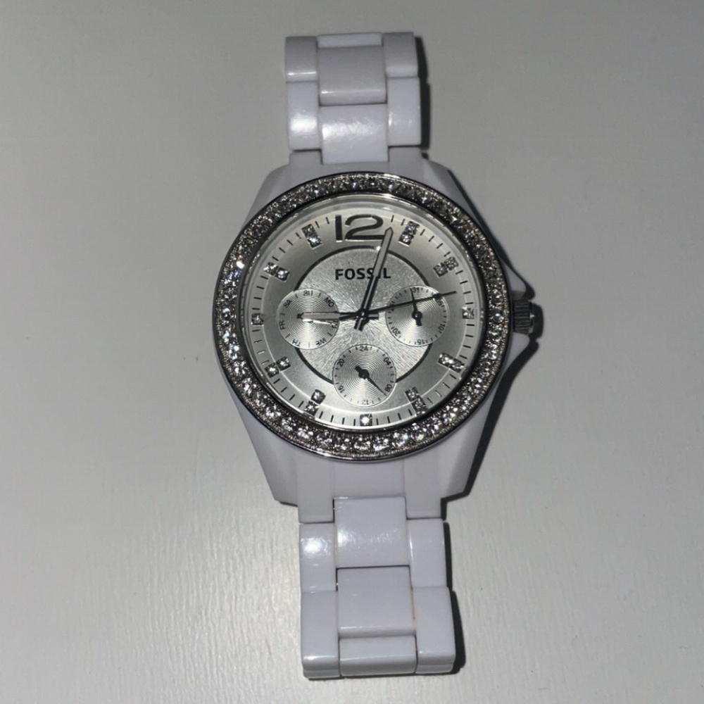 Fossil White Watch